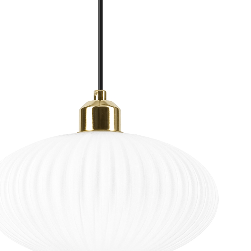 Hängeleuchte HARMA 1xE27/15W/230V d 25 cm weiß/golden