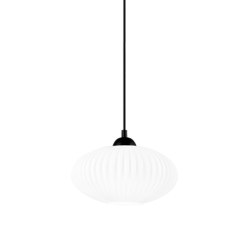 Hängeleuchte HARMA 1xE27/15W/230V d 25 cm weiß/schwarz