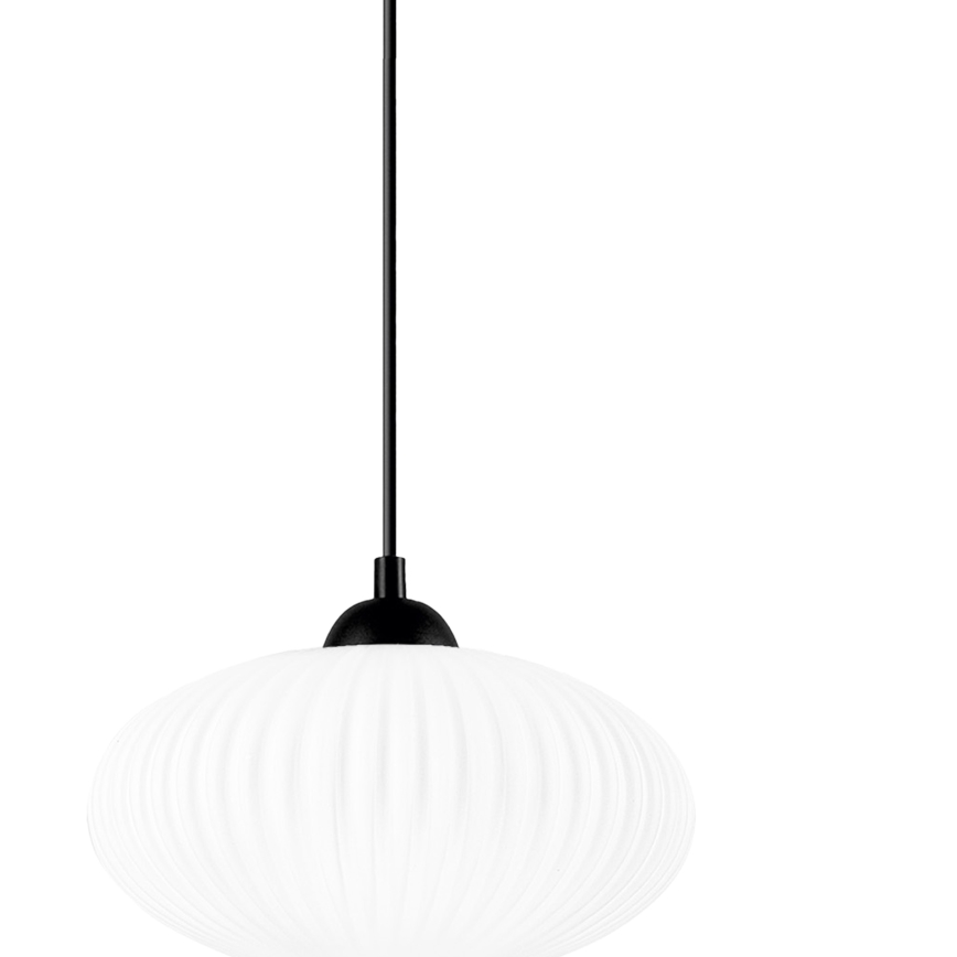 Hängeleuchte HARMA 1xE27/15W/230V d 25 cm weiß/schwarz