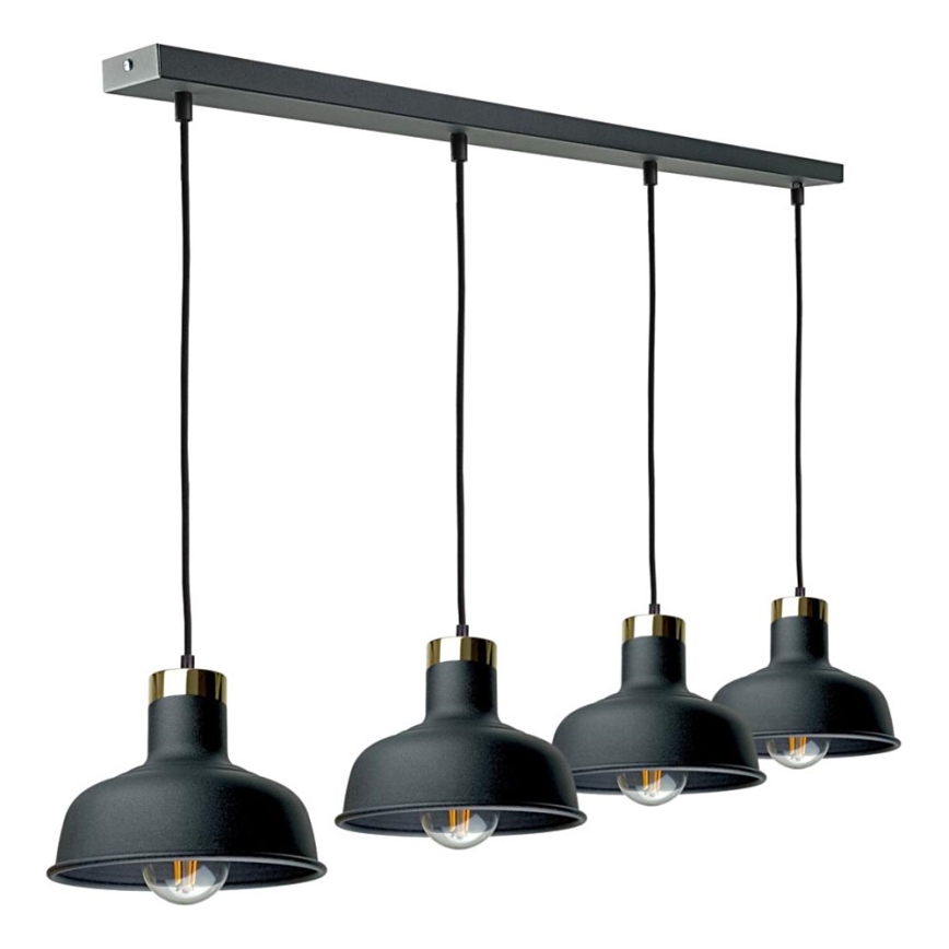 Hängeleuchte HEBE 4xE27/60W/230V schwarz