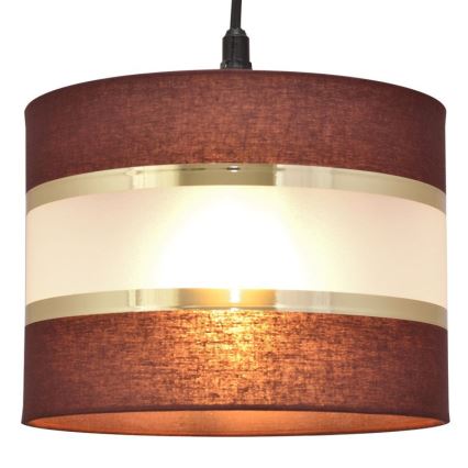 Hängeleuchte HELEN 1xE27/15W/230V Durchschn. 20 cm braun/schwarz/gold