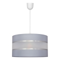 Hängeleuchte HELEN 1xE27/15W/230V Durchschn. 35 cm grau/silber