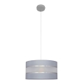 Hängeleuchte HELEN 1xE27/15W/230V Durchschn. 35 cm grau/silber