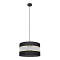 Hängeleuchte HELEN 1xE27/15W/230V Durchschn. 35 cm schwarz/gold
