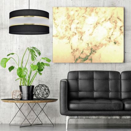 Hängeleuchte HELEN 1xE27/15W/230V Durchschn. 35 cm schwarz/gold