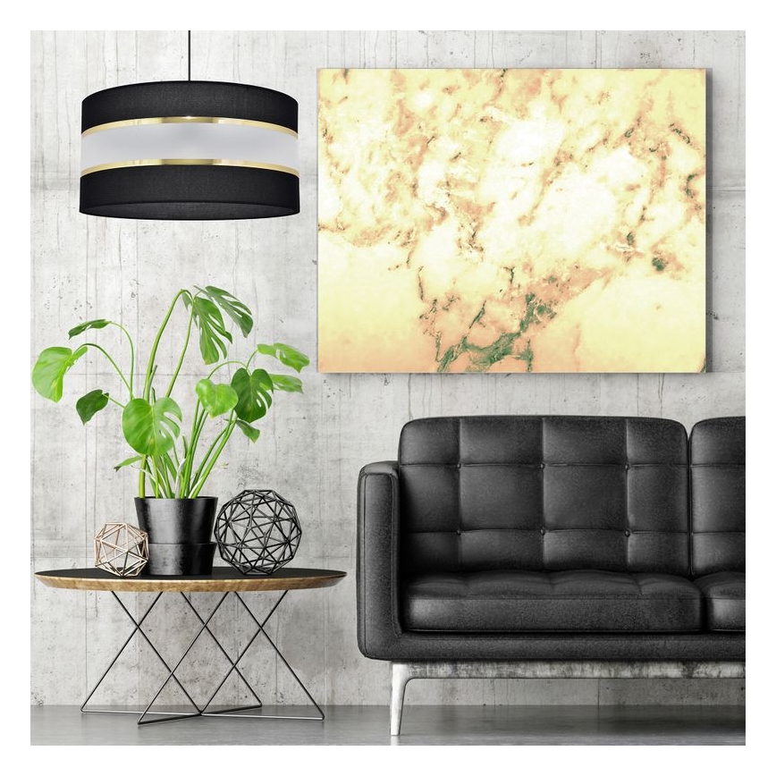Hängeleuchte HELEN 1xE27/15W/230V Durchschn. 35 cm schwarz/gold