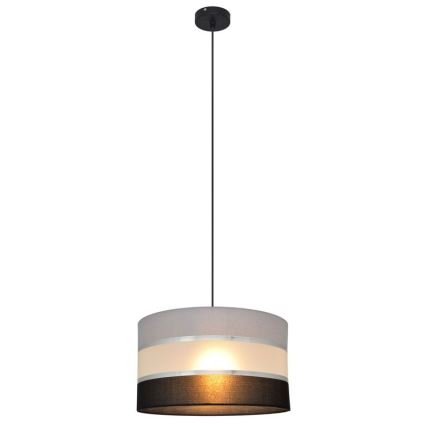 Hängeleuchte HELEN 1xE27/15W/230V Durchschn. 35 cm schwarz/grau/silber