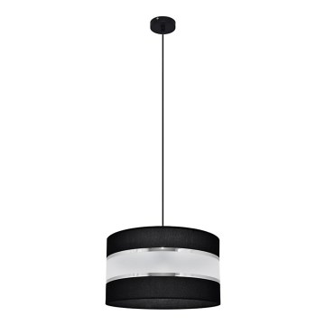 Hängeleuchte HELEN 1xE27/15W/230V Durchschn. 35 cm schwarz/silber