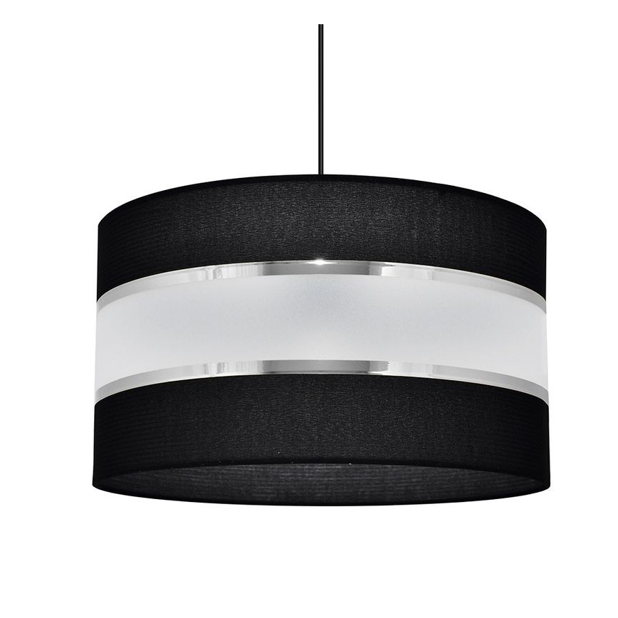Hängeleuchte HELEN 1xE27/15W/230V Durchschn. 35 cm schwarz/silber