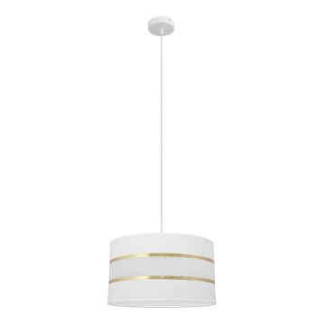 Hängeleuchte HELEN 1xE27/15W/230V Durchschn. 35 cm weiß/gold