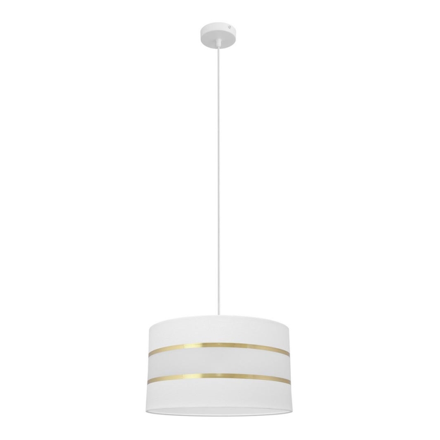 Hängeleuchte HELEN 1xE27/15W/230V Durchschn. 35 cm weiß/gold