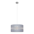 Hängeleuchte HELEN 1xE27/15W/230V Durchschn. 40 cm grau/silber