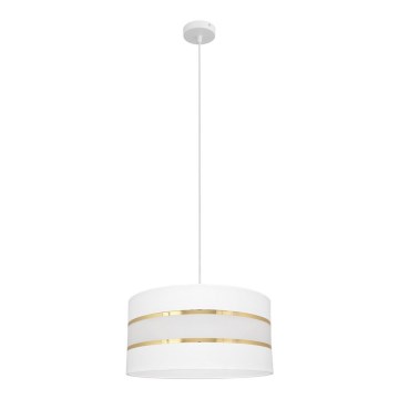 Hängeleuchte HELEN 1xE27/15W/230V Durchschn. 40 cm weiß/gold