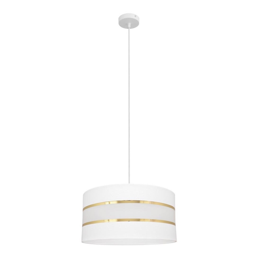 Hängeleuchte HELEN 1xE27/15W/230V Durchschn. 40 cm weiß/gold