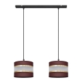 Hängeleuchte HELEN 2xE27/15W/230V braun/schwarz/gold
