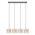 Hängeleuchte HELEN 4xE27/15W/230V Cremefarbe/schwarz/gold