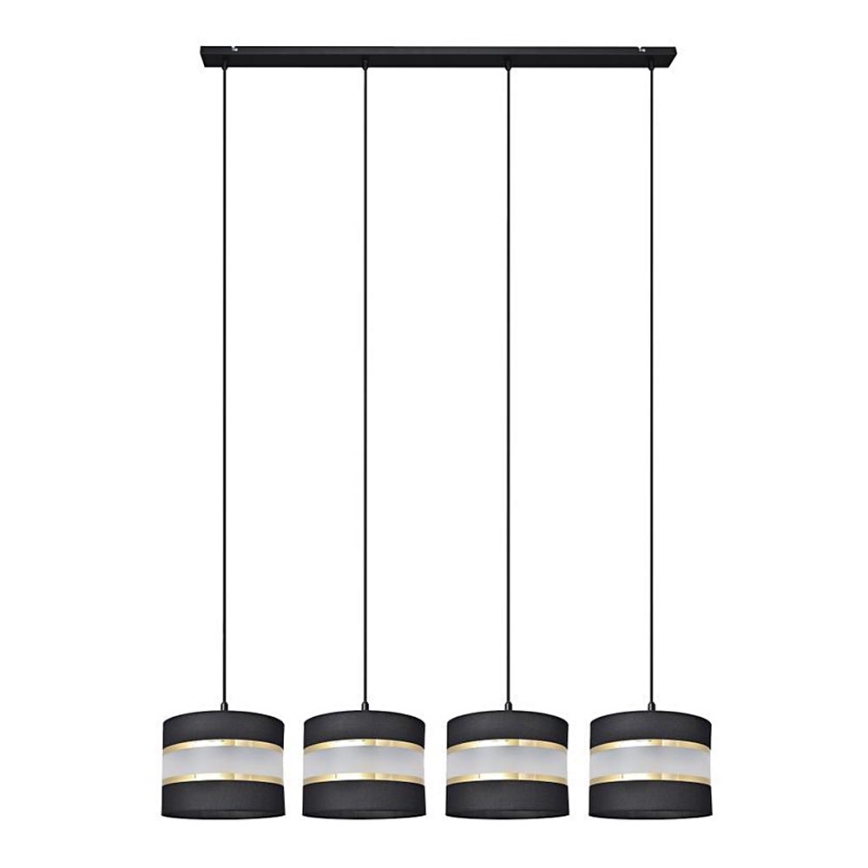 Hängeleuchte HELEN 4xE27/15W/230V schwarz/gold