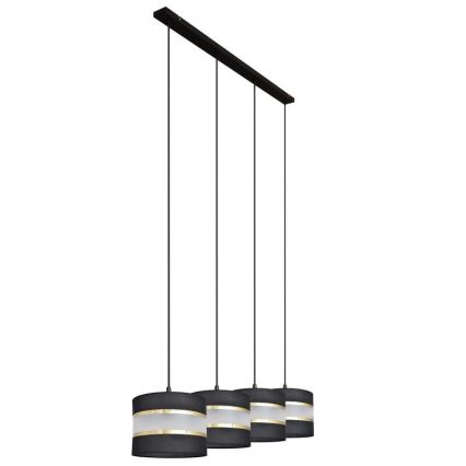 Hängeleuchte HELEN 4xE27/15W/230V schwarz/gold