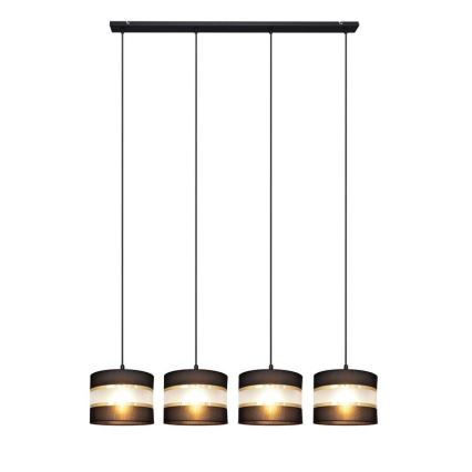 Hängeleuchte HELEN 4xE27/15W/230V schwarz/gold