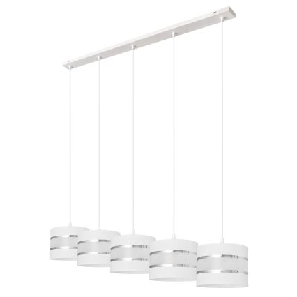 Hängeleuchte HELEN 5xE27/15W/230V weiß