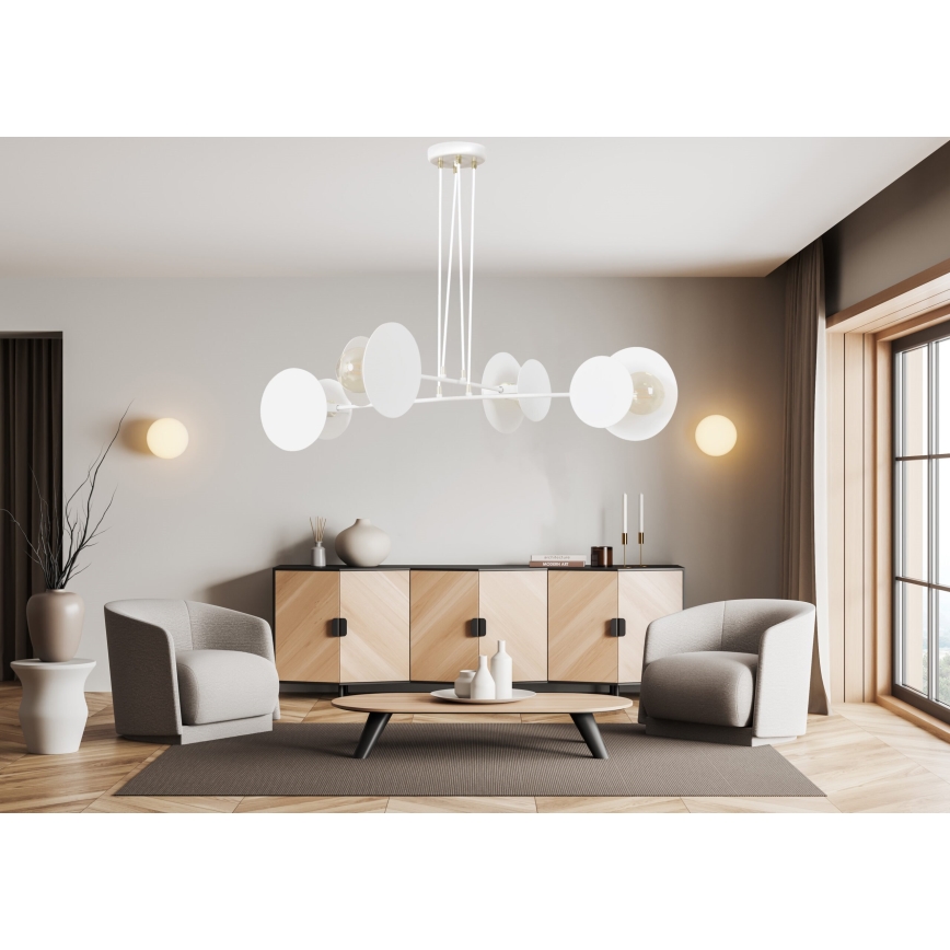 Hängeleuchte IDEA 4xE27/15W/230V weiß