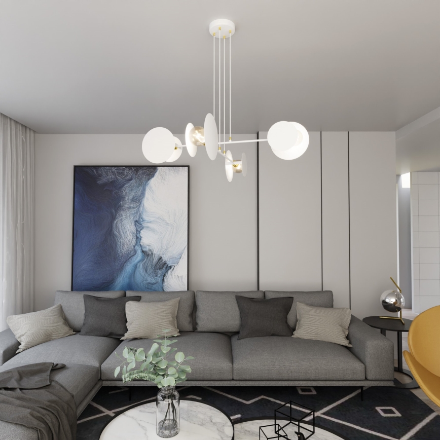 Hängeleuchte IDEA 4xE27/15W/230V weiß