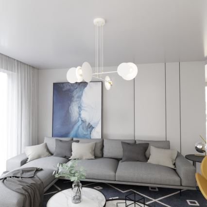 Hängeleuchte IDEA 4xE27/15W/230V weiß