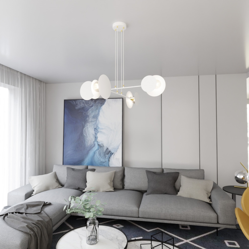 Hängeleuchte IDEA 4xE27/15W/230V weiß