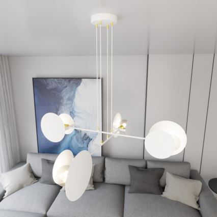 Hängeleuchte IDEA 4xE27/15W/230V weiß