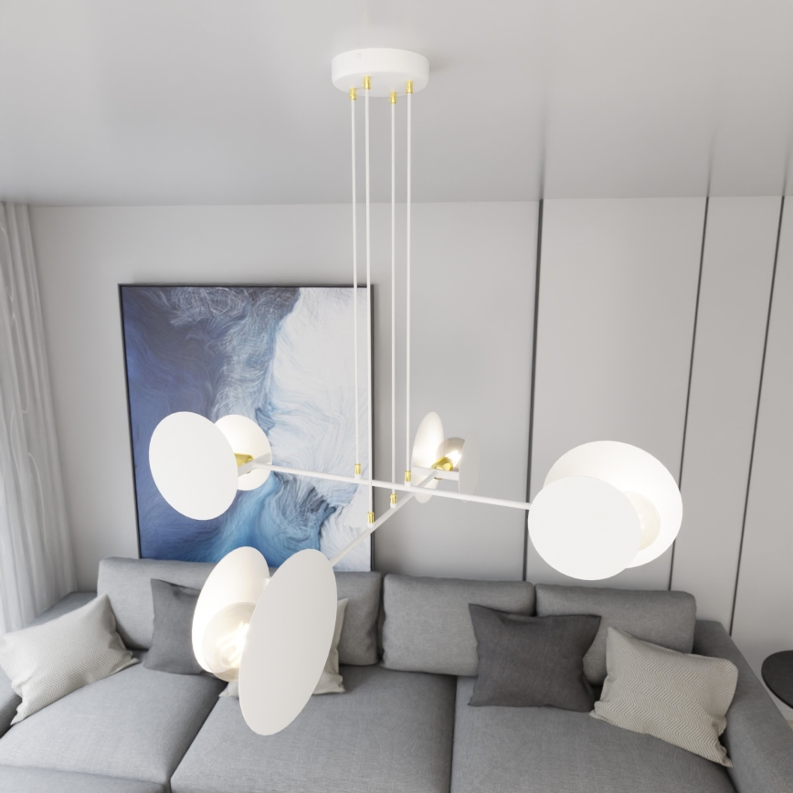 Hängeleuchte IDEA 4xE27/15W/230V weiß