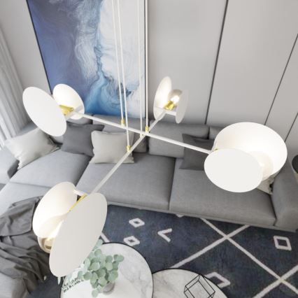 Hängeleuchte IDEA 4xE27/15W/230V weiß