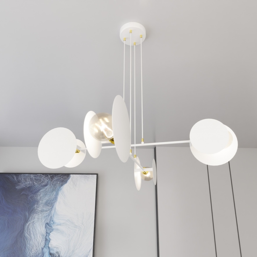 Hängeleuchte IDEA 4xE27/15W/230V weiß