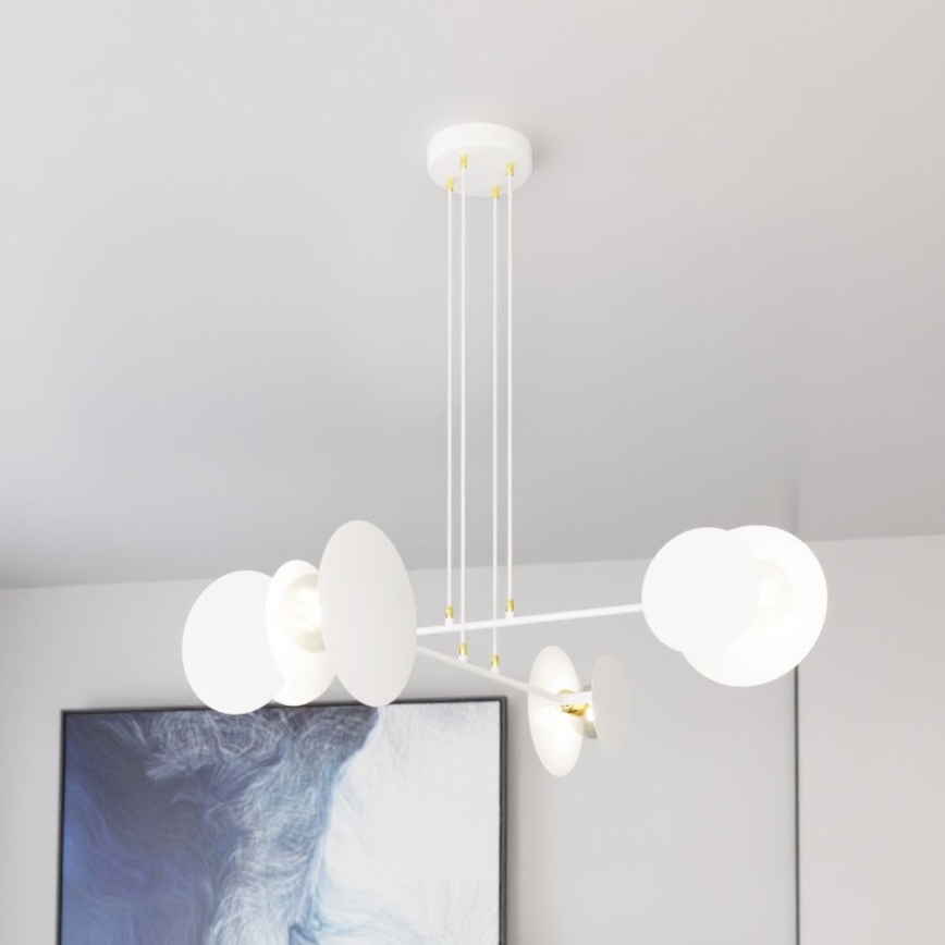 Hängeleuchte IDEA 4xE27/15W/230V weiß