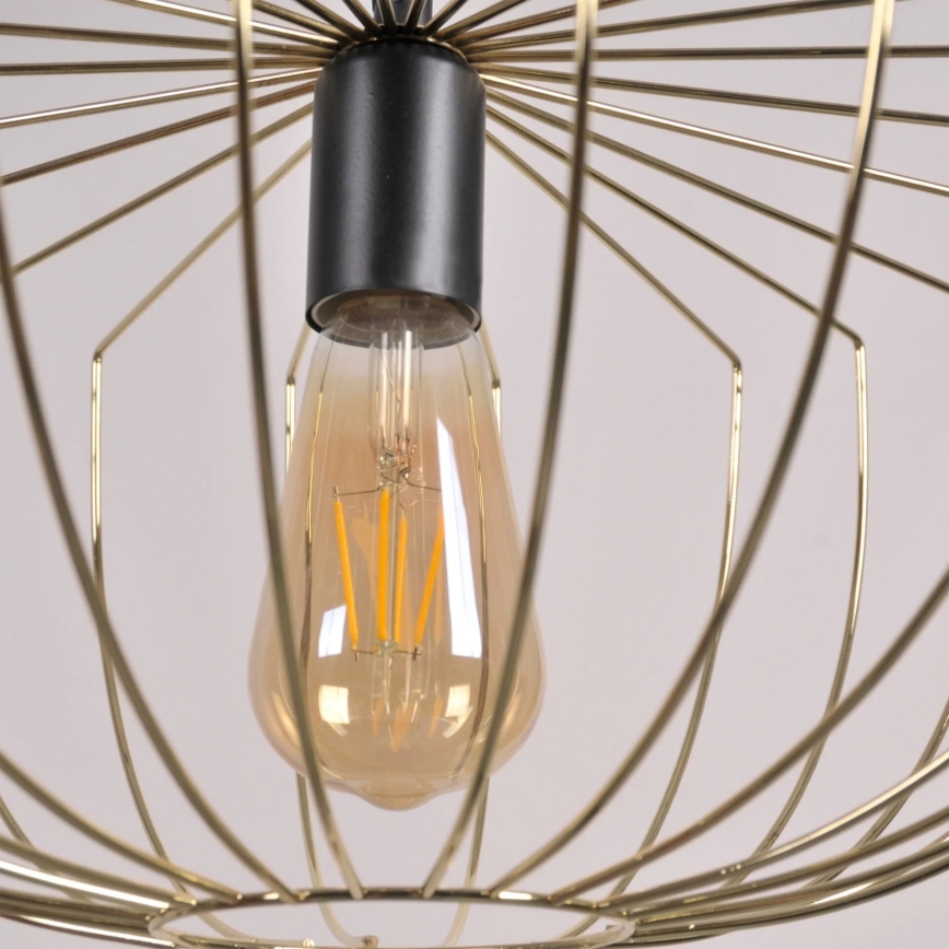 Hängeleuchte JASMINA 1xE27/20W/230V d 40 cm golden