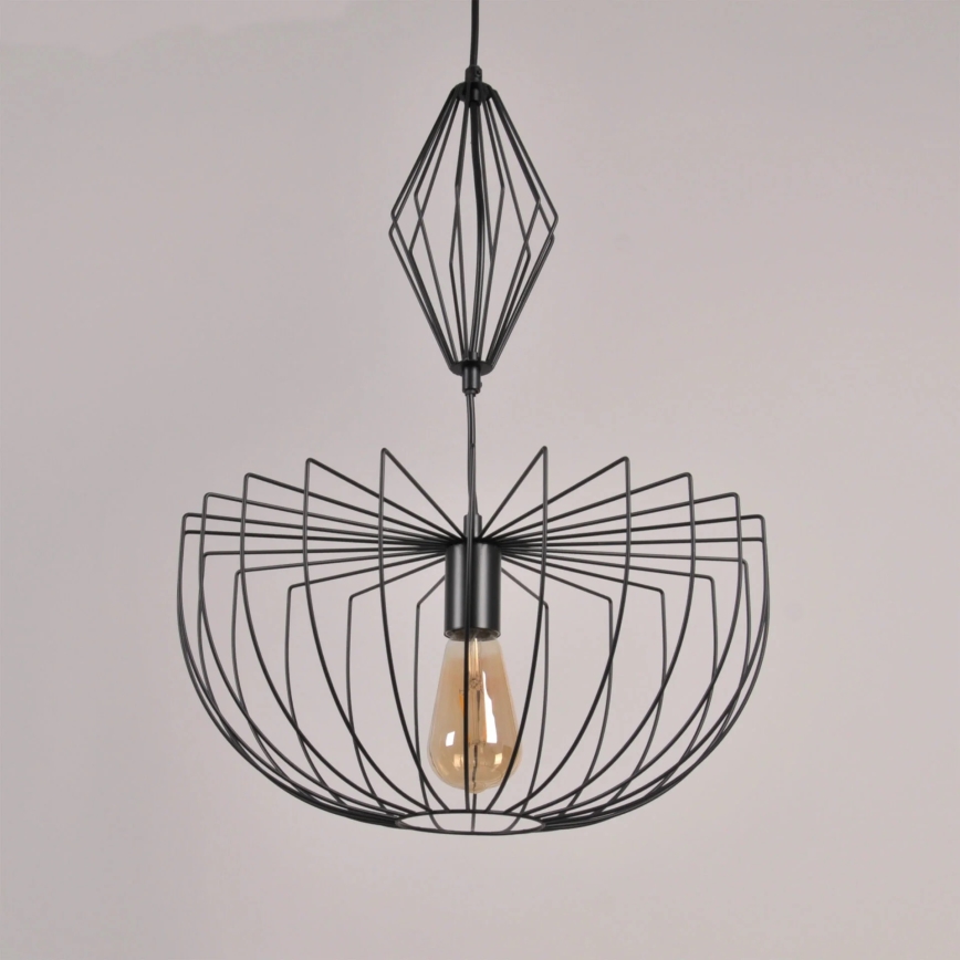 Hängeleuchte JASMINA 1xE27/20W/230V d 40 cm schwarz