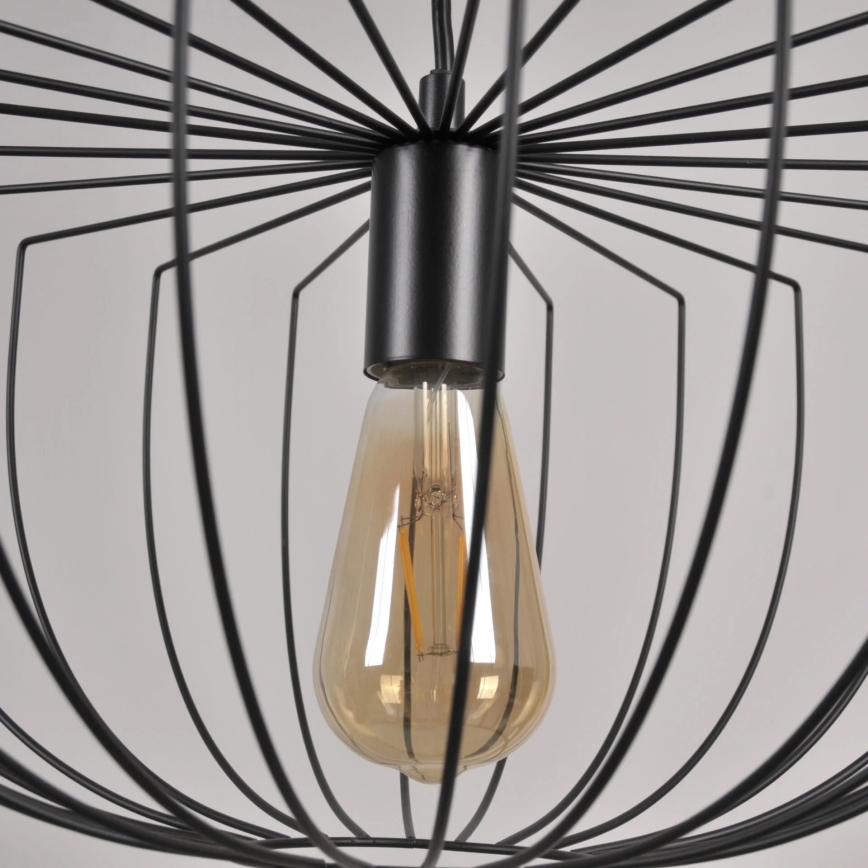 Hängeleuchte JASMINA 1xE27/20W/230V d 40 cm schwarz