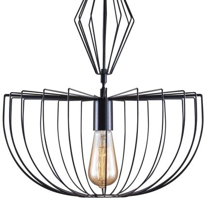 Hängeleuchte JASMINA 1xE27/20W/230V d 40 cm schwarz