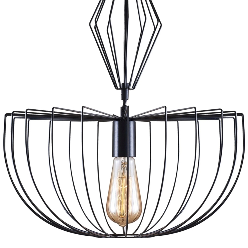 Hängeleuchte JASMINA 1xE27/20W/230V d 40 cm schwarz