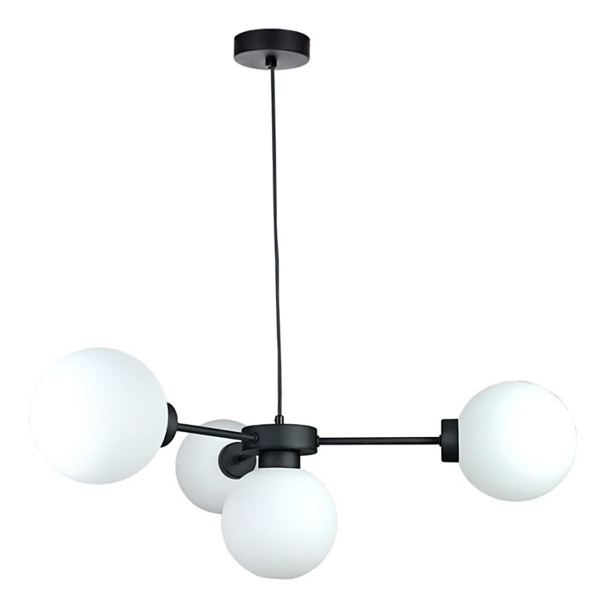 Hängeleuchte KALIOPE 4xE14/50W/230V schwarz/weiß