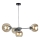 Hängeleuchte KALIOPE 4xE27/60W/230V schwarz/rauchig beige