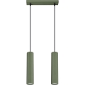 Hängeleuchte KARBON 2xGU10/10W/230V grün