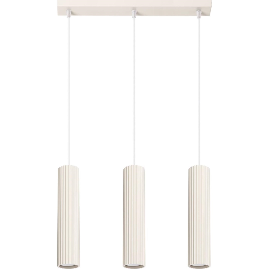 Hängeleuchte KARBON 3xGU10/10W/230V cremefarben