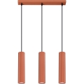Hängeleuchte KARBON 3xGU10/10W/230V rot