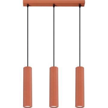 Hängeleuchte KARBON 3xGU10/10W/230V rot
