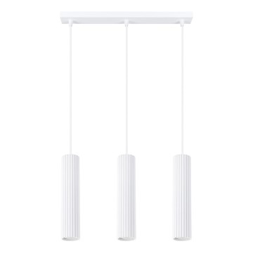 Hängeleuchte KARBON 3xGU10/10W/230V weiß