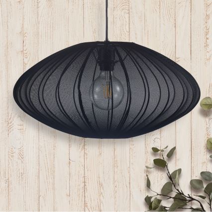 Hängeleuchte KINU 1xE27/20W/230V d 50 cm schwarz
