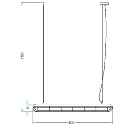 Hängeleuchte KJELD 3xE14/60W/230V