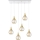 Hängeleuchte LACRIMA HONEY 6xE27/60W/230V weiß/golden/rauchig beige