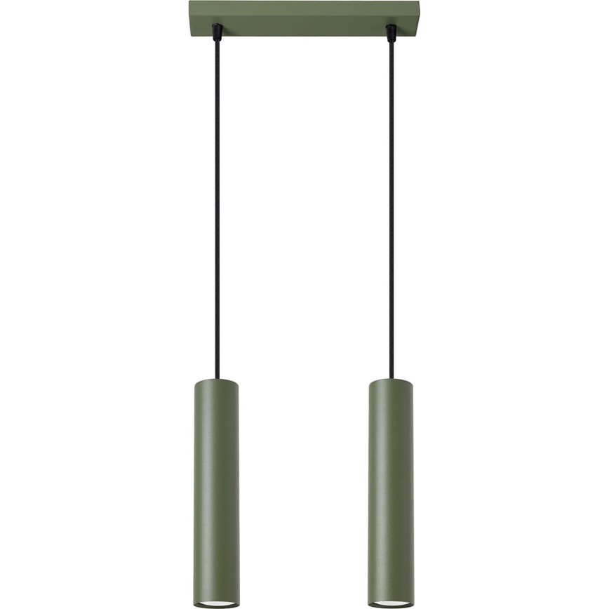 Hängeleuchte LAGOS 2xGU10/10W/230V grün