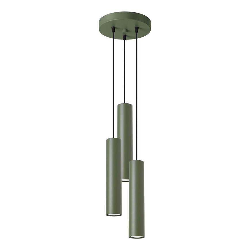Hängeleuchte LAGOS 3xGU10/10W/230V grün